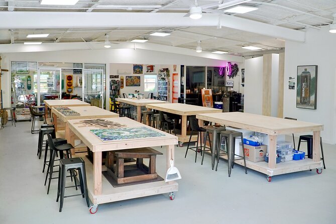 Create unique mosaic art in the heart of East Austin - Gluing and building: how your design becomes a solid piece